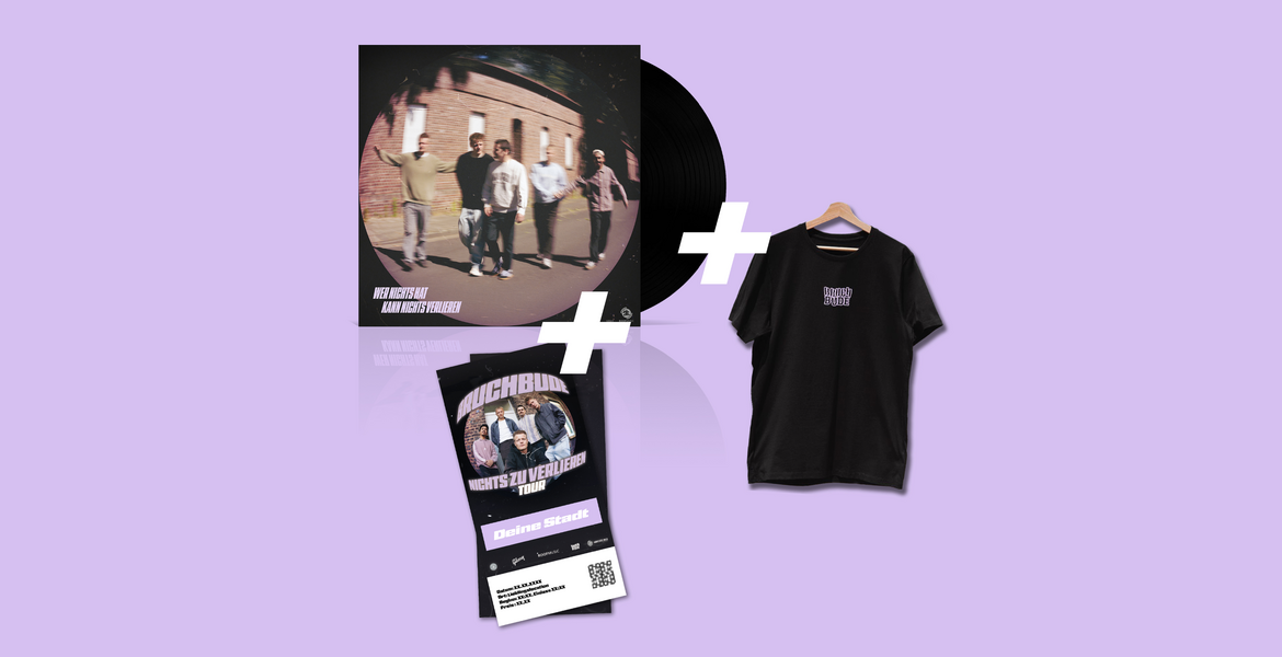  „Gar nichts zu verlieren Bundle“, (Vinyl + Ticket + Shirt) 